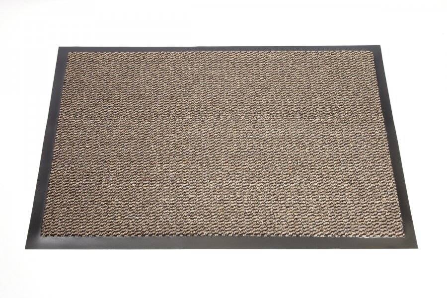 Heavy Duty Non Slip Dirt Barrier Doormat, 120 x 180 cm - Brown/Black