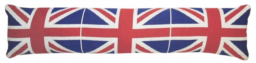 Jacquard Union Jack Cushioned, Home Door Draft Draught Excluder, 90 cm
