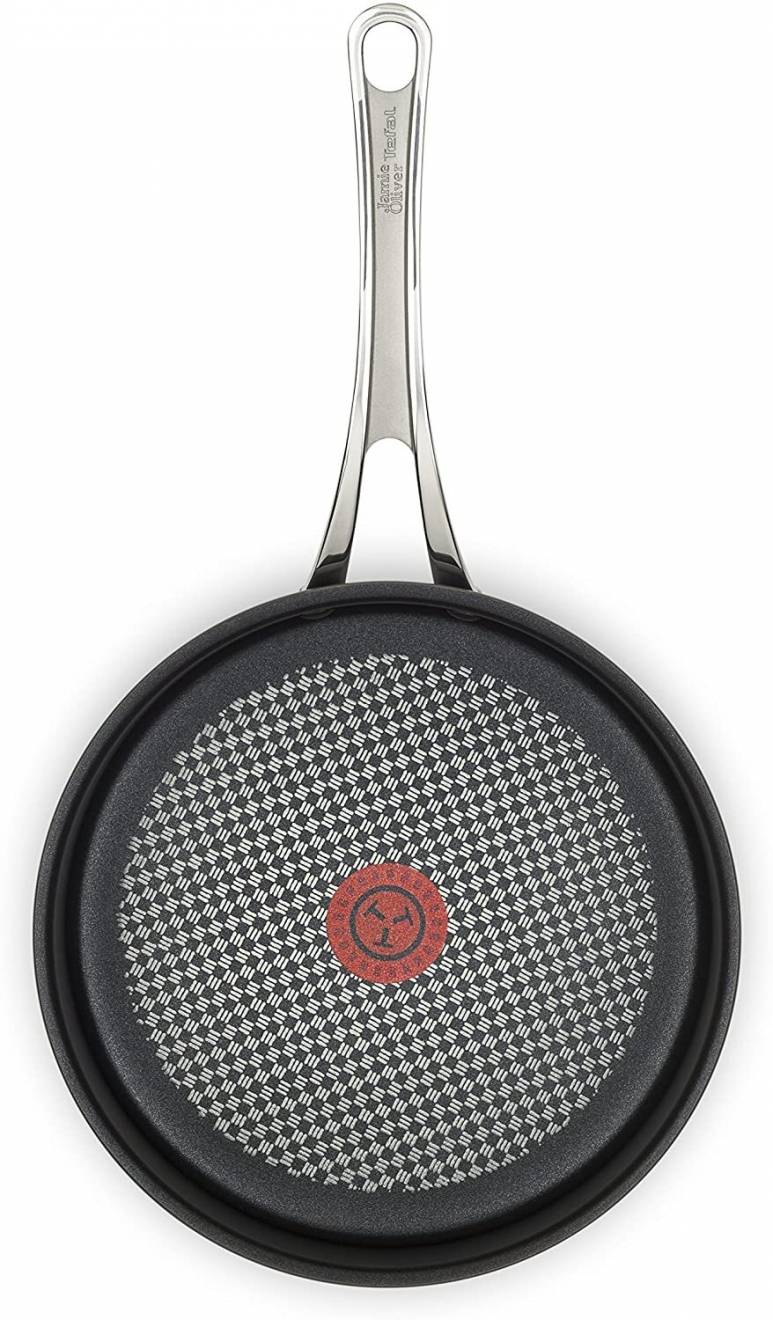 Jamie Oliver By Tefal 30 cm Hard Anodised Induction Frying Pan - Grey