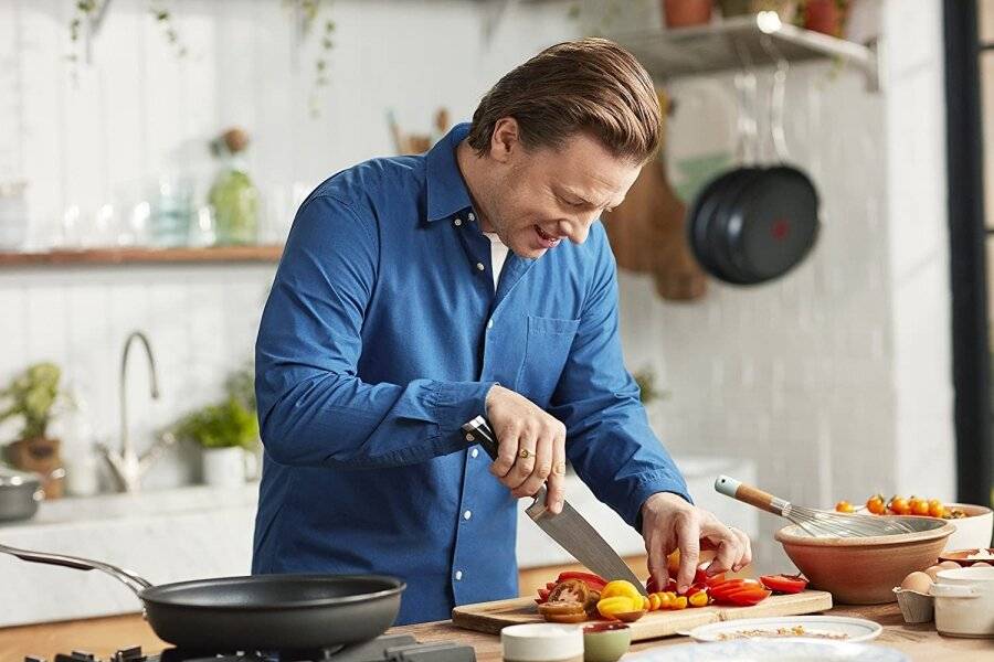 Jamie Oliver By Tefal 30 cm Hard Anodised Induction Frying Pan - Grey