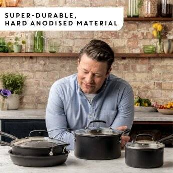Jamie Oliver By Tefal 5.2L Hard Anodised 24 cm Stew Pot With Lid