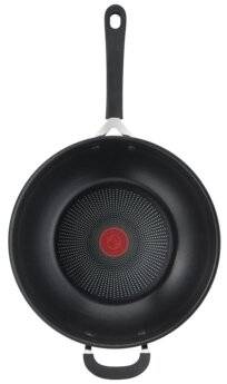 Jamie Oliver By Tefal Hard Anodised 30 cm Non-stick Wok Pan, Black