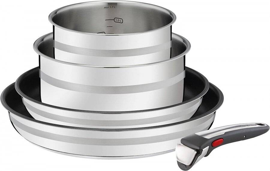 Jamie Oliver L9769632 Ingenio 5 Piece Stainless steel Pan Set