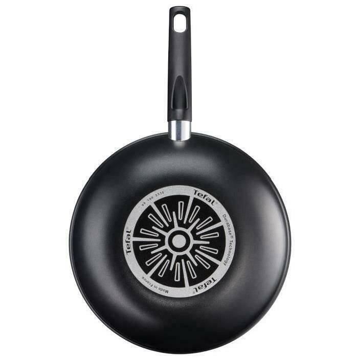 Jamie Oliver By Tefal PFOA Free Thermo-Spot Non-stick Black Wok, 28 cm