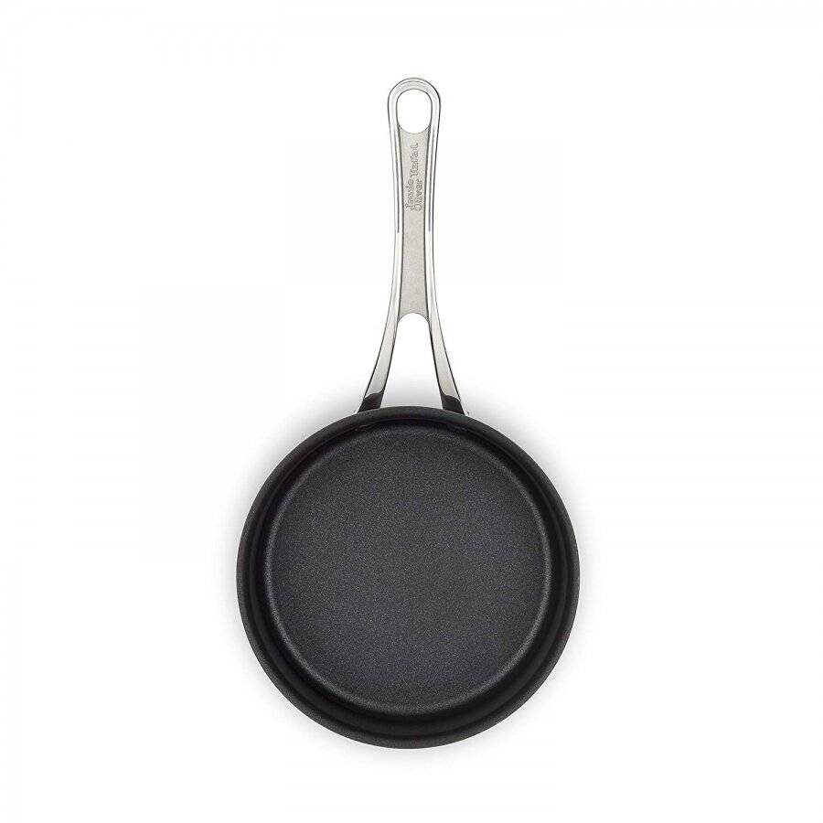 Jamie Oliver Hard Anodized Induction Saucepan With Lid, Black - 18cm