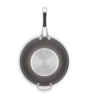 Jamie Oliver  Premium Hard Anodised Induction 30 cm Wok - Grey