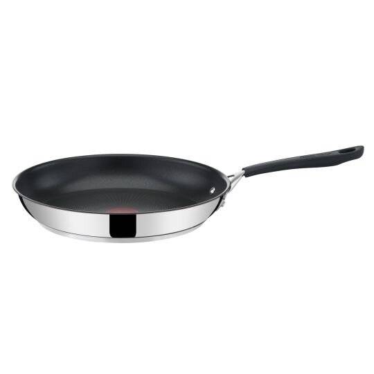 Tefal Jamie Oliver Stainless Steel Induction Frying Pan, Silver, 24cm