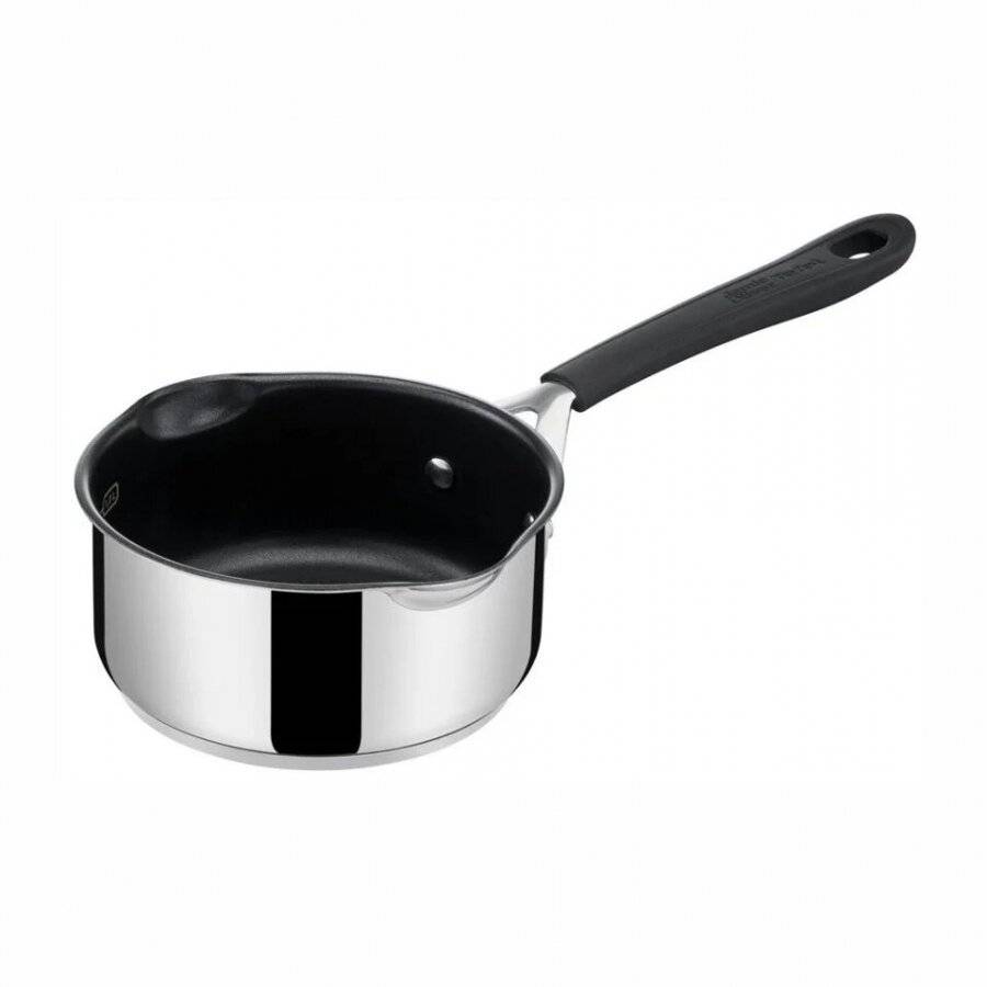 Jamie Oliver Stainless Steel Induction Sauce Pan With Glass Lid, 16 cm
