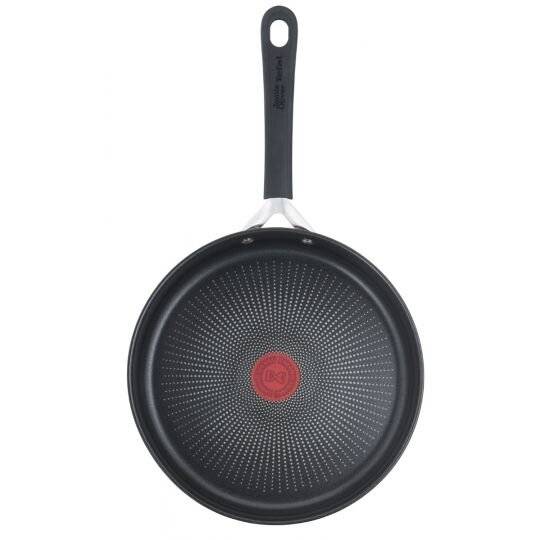 Jamie Oliver Stainless Steel Induction Saute Pan With Glass Lid, 25 cm