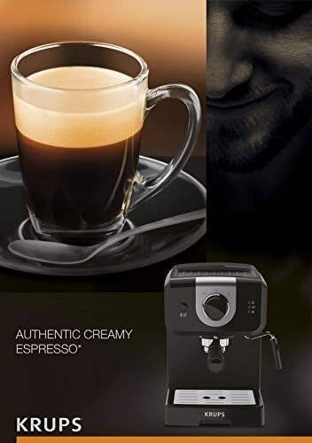 Krups XP320840 Series Opio Steam and Pump Coffee Machine, Black