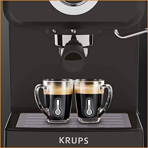 Krups XP320840 Series Opio Steam and Pump Coffee Machine, Black