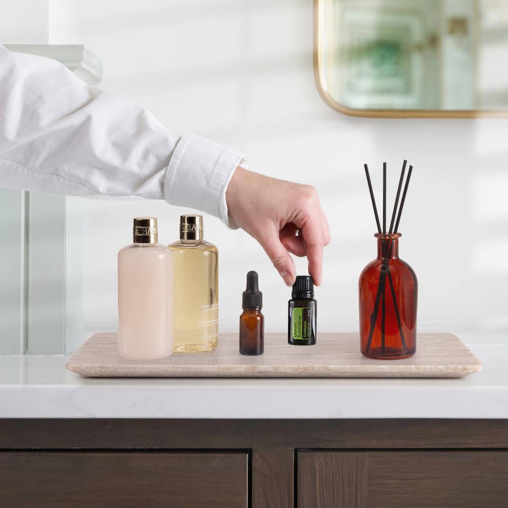 Large Marble Kitchen Cutting Chopping Board with Anti-Slip Pads, Brown