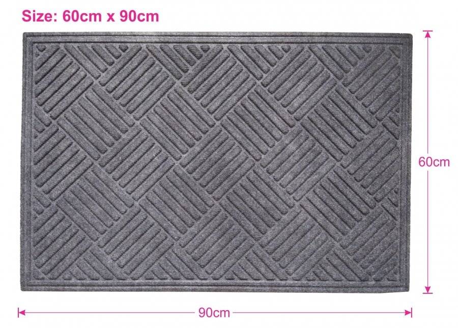 Polypropylene Indoor/Outdoor Dust & Water Retaining Doormat - Beige