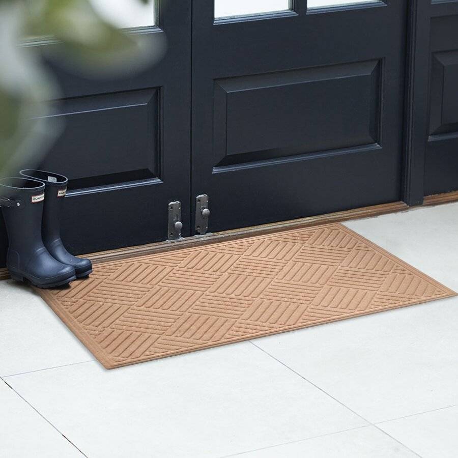 Polypropylene Indoor/Outdoor Dust & Water Retaining Doormat - Grey