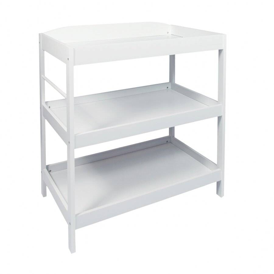 MDF Baby Changing  Dresser Station With Towel Rail - White