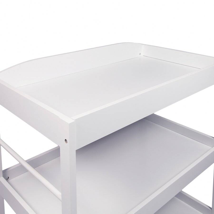 MDF Baby Changing  Dresser Station With Towel Rail - White