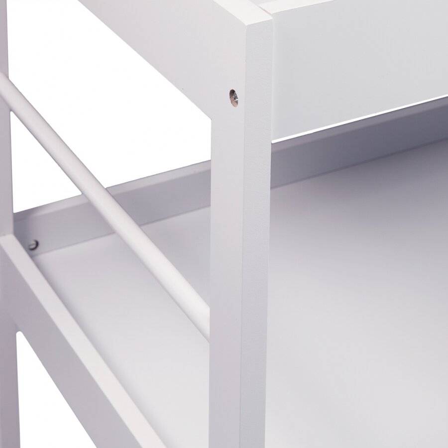 MDF Baby Changing  Dresser Station With Towel Rail - White