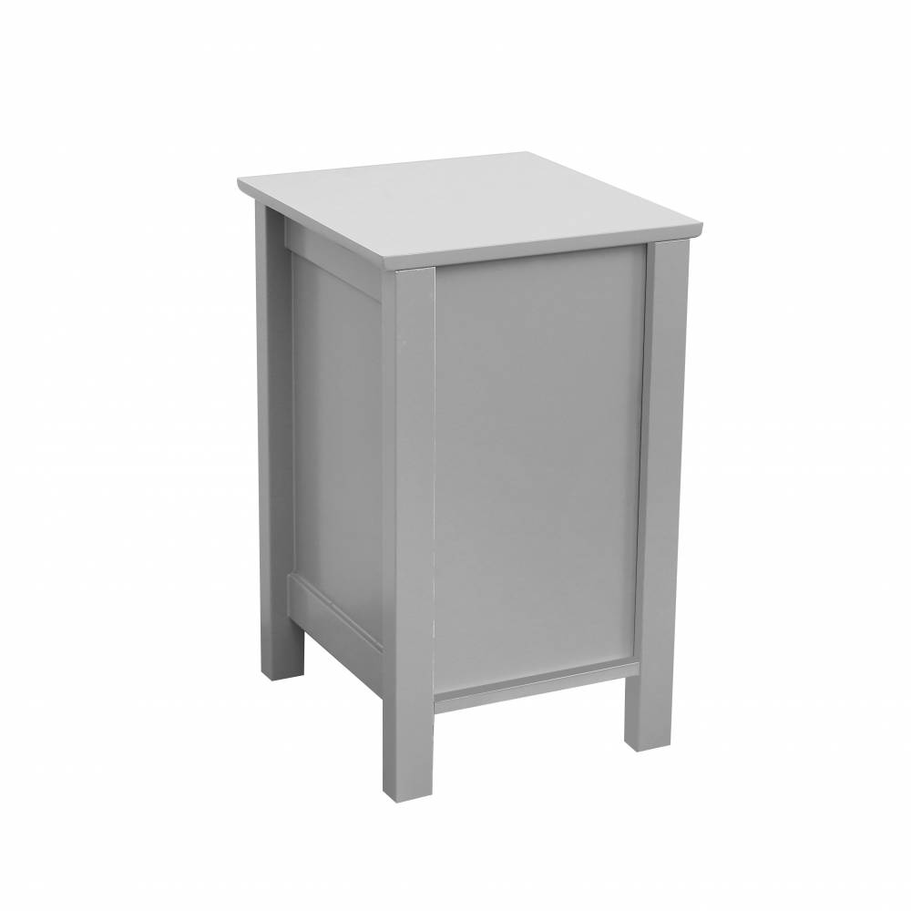 MDF Bedside Table With Drawer and Shelf Cabinet Storage