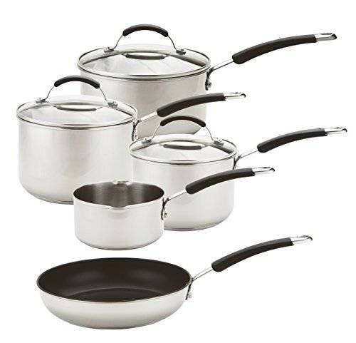 Meyer 5 Piece Stainless Steel Cookware Set - Suitable For all Hobs