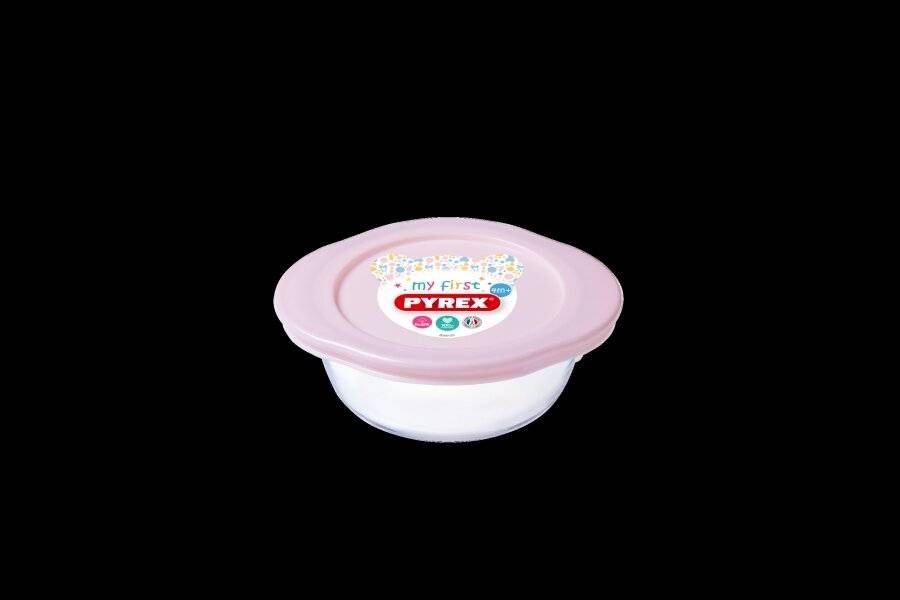 My First Pyrex - Round Baby Food Storage Container, 15cm - Pink