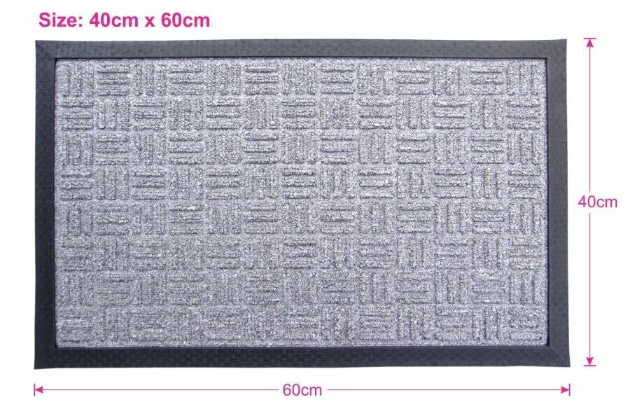 Polypropylene Waterhog Water Retainer Entrance Door Mat, 40 X 60cm