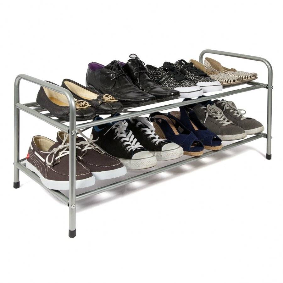 Premium Quality 2 Tier Metal Shoe organising Unit For Hallway