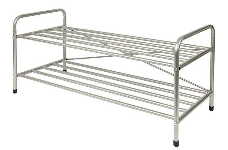 Premium Quality 2 Tier Metal Shoe organising Unit For Hallway