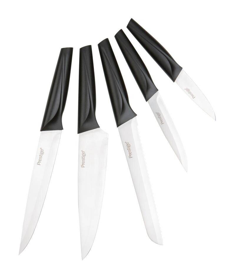 Prestige 47617 5 Piece Knife Set With Compact Wooden Block