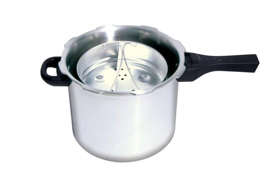 Prestige Quick and Easy Aluminium Pressure Cooker, Silver - 6 L