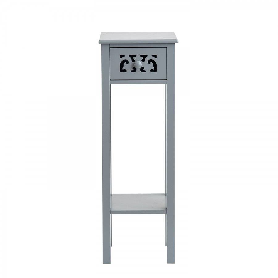 Provence Fretwork French Inspired Hallway MDF Bedside Unit - Grey