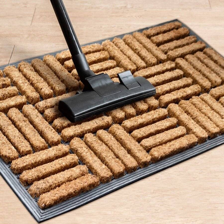 Coir Entrance Indoor or outdor Doormat,Rubber backed Doormat 45 x 75cm