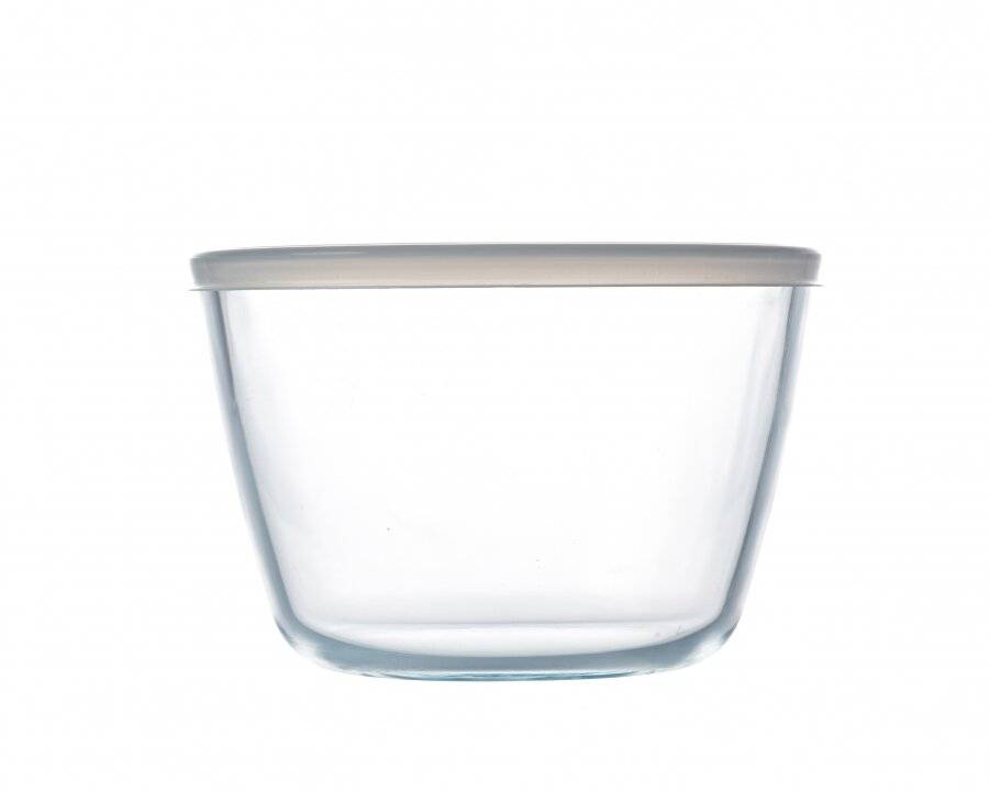 Pyrex Bowl High Resistance Cook and Freeze Glass Bowl With Lid - 0.6 L