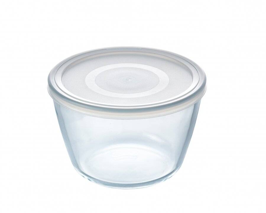 Pyrex Bowl High Resistance Cook and Freeze Glass Bowl With Lid - 0.6 L
