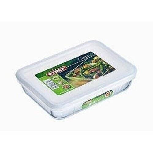 Pyrex Cook & Freeze Rectangular Dish With Plastic Lid - 27 x 22 x 9 cm