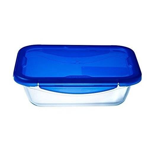 Pyrex Cook and Go Rectangular Food Container With Airtight Lid - 0.8 L