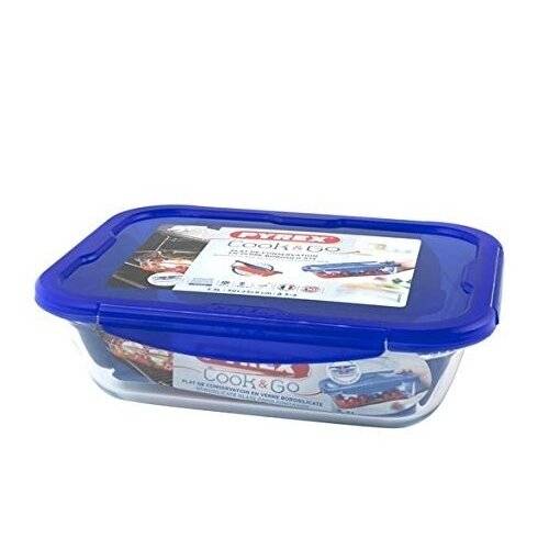 Pyrex Cook and Go Rectangular Food Container With Airtight Lid - 3.3 L