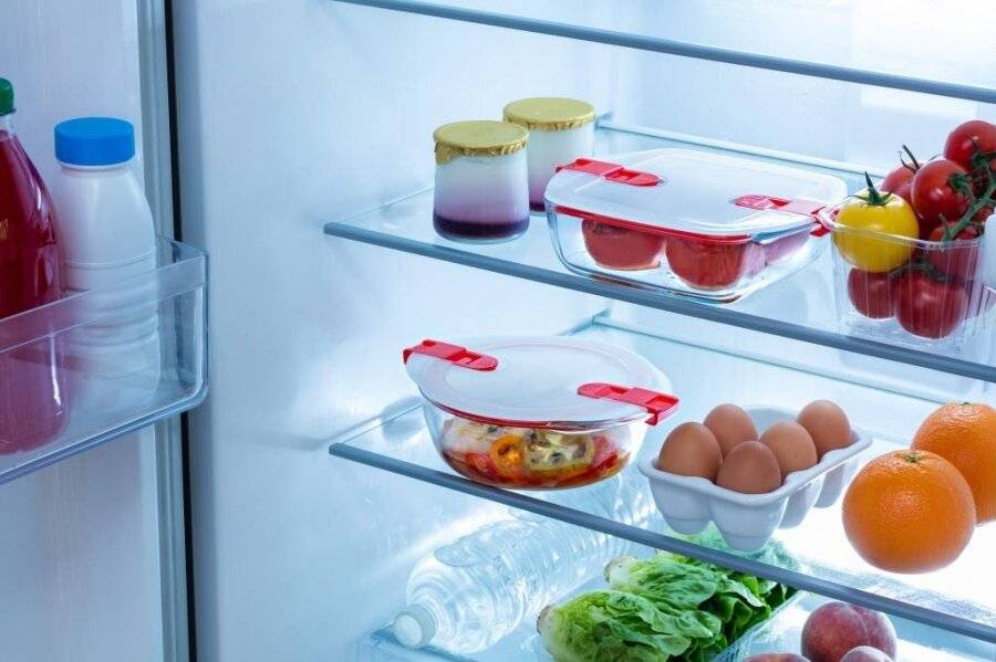 Pyrex Square Cook & Heat Microwavable Glass Storage Container - 0.35 L