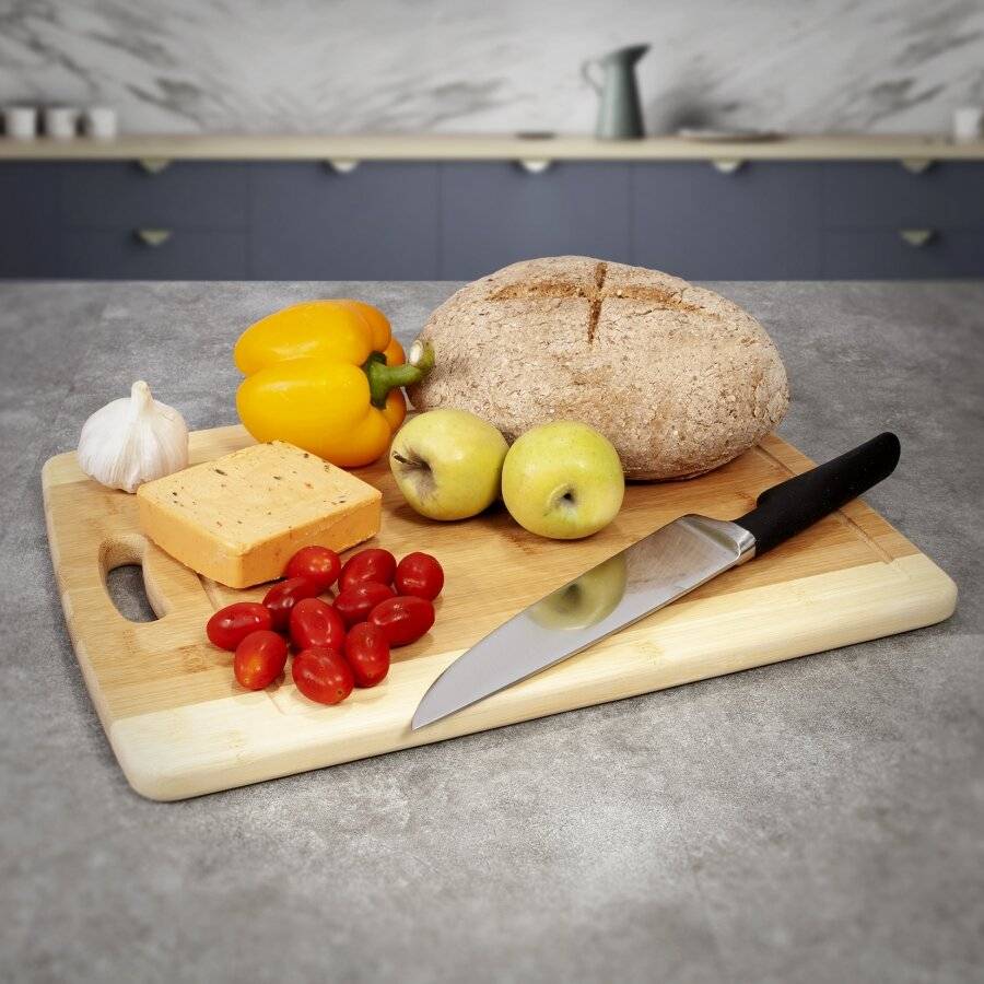 40 x 30 x 1.8cm Serving boards Kitchen board Bread board 33 x 23 x 1.8cm woodluv Set of 3 Organic Bamboo Chopping Cutting Boards Set AntiBacterial 28 x 21 x 1.8cm 