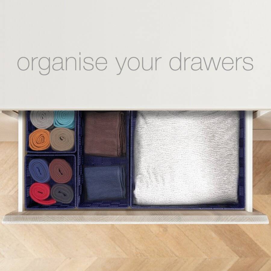 Set of 4 Multi-purpose Polypropylene Shelf Storage Basket Set, Grey