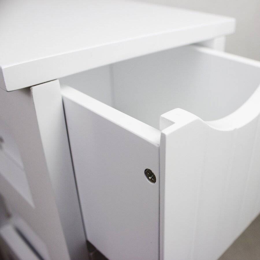 Slimline Range 4 Drawer Bathroom Storage Cabinet - MDF