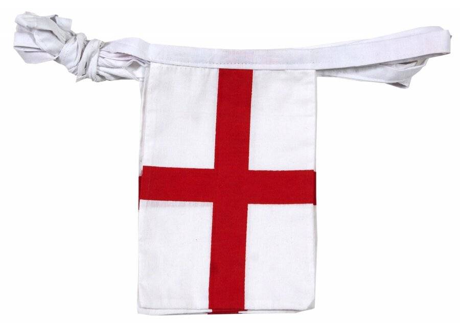 St.George's Flag Double Sided Cotton Patriotic Decorative Bunting