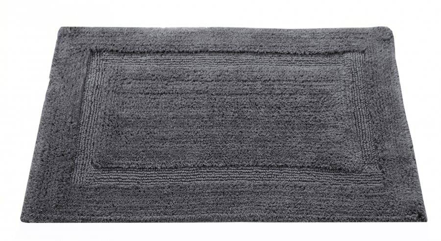 Super Absorbent Heavy Pile OxFord Non-Slip Bath Mat - Smoke