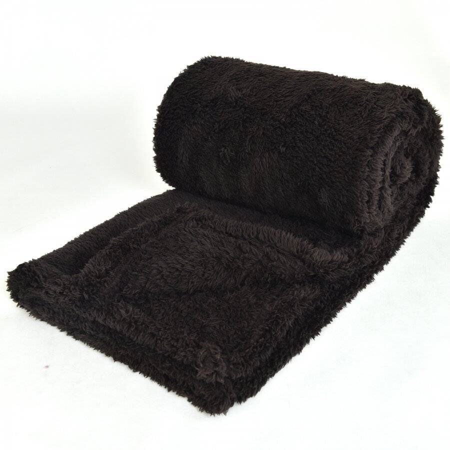 Super Soft Polar Thermal Throw - Chocolate (130 cm x 170 cm)