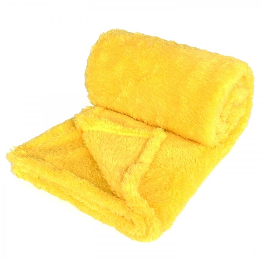 Super Soft Polar Thermal Throw - Yellow  (130 cm x 210 cm)