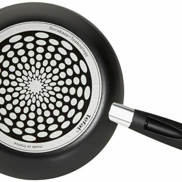 Tefal 32cm Cook Right Fry Pan With Thermospot, Aluminium - Black