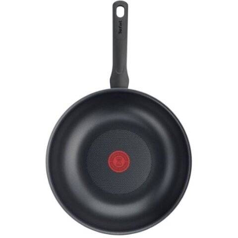 Tefal B5581923 Day by Day 28cm Wok, Titanium Non-Stick Coating, Black