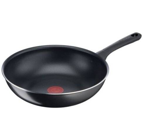 Tefal B5581923 Day by Day 28cm Wok, Titanium Non-Stick Coating, Black