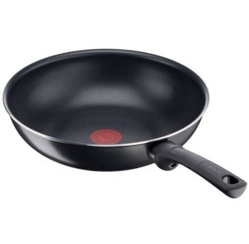 Tefal B5581923 Day by Day 28cm Wok, Titanium Non-Stick Coating, Black