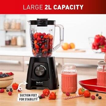 Tefal BL420840 2 Speeds 600W Blendforce II Blender With 2L Jug, Black
