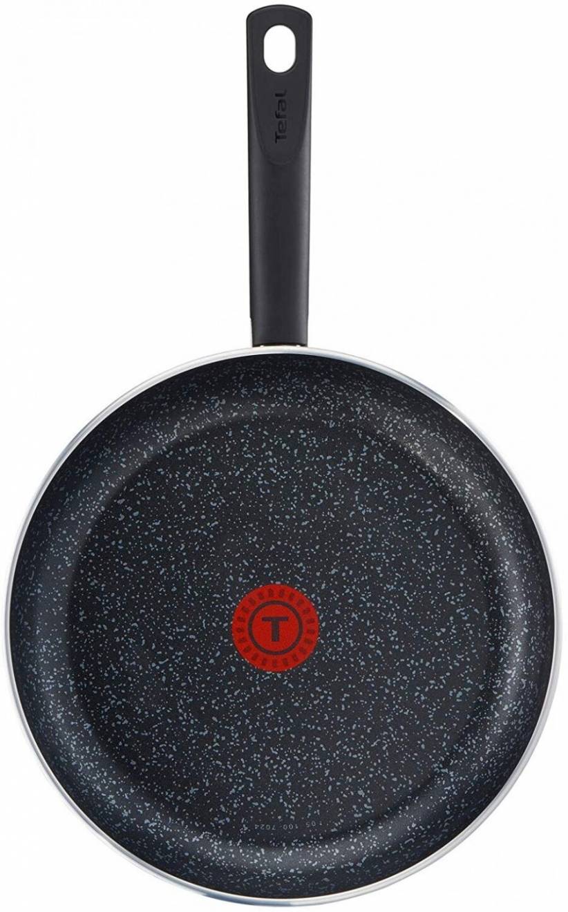Tefal C2640402 Brut Stone Effect Frying Pan, 24 cm, Black